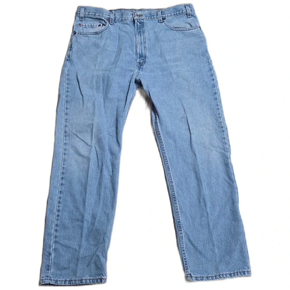 Vintage Levi's 505 Regular Fit Straight Leg Jeans Mens Size‎ W40 L30 Light Wash